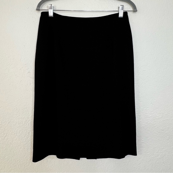 Oscar By Oscar De La Renta 100% Wool Black Skirt Suit Jacket Sz 10 - Skirt Sz 12 - Picture 10 of 16